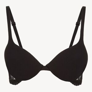 La Perla Black Push Up Lace Underwire Bra with Adjustable Multi Way Straps 34D